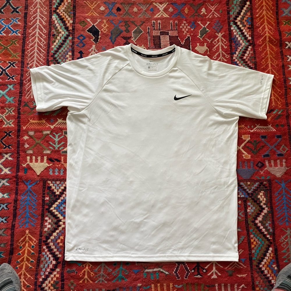 NWOT | Nike Men's UP 40+ Dri-Fit White Short Sleeve Tee